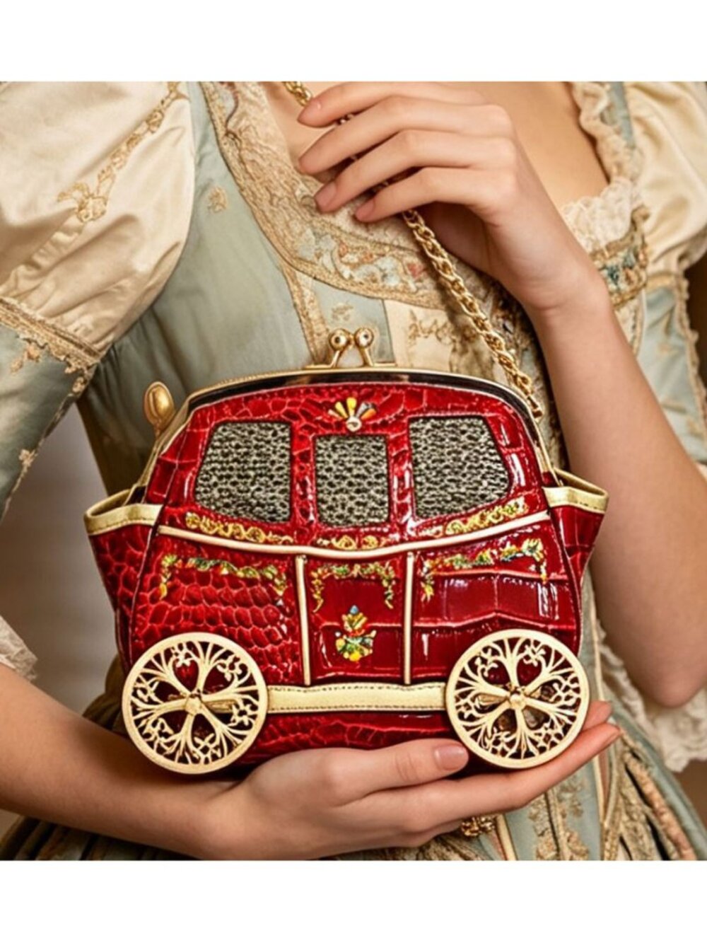 Tigerstars Carriage Novelty Chain Fashion Handbag